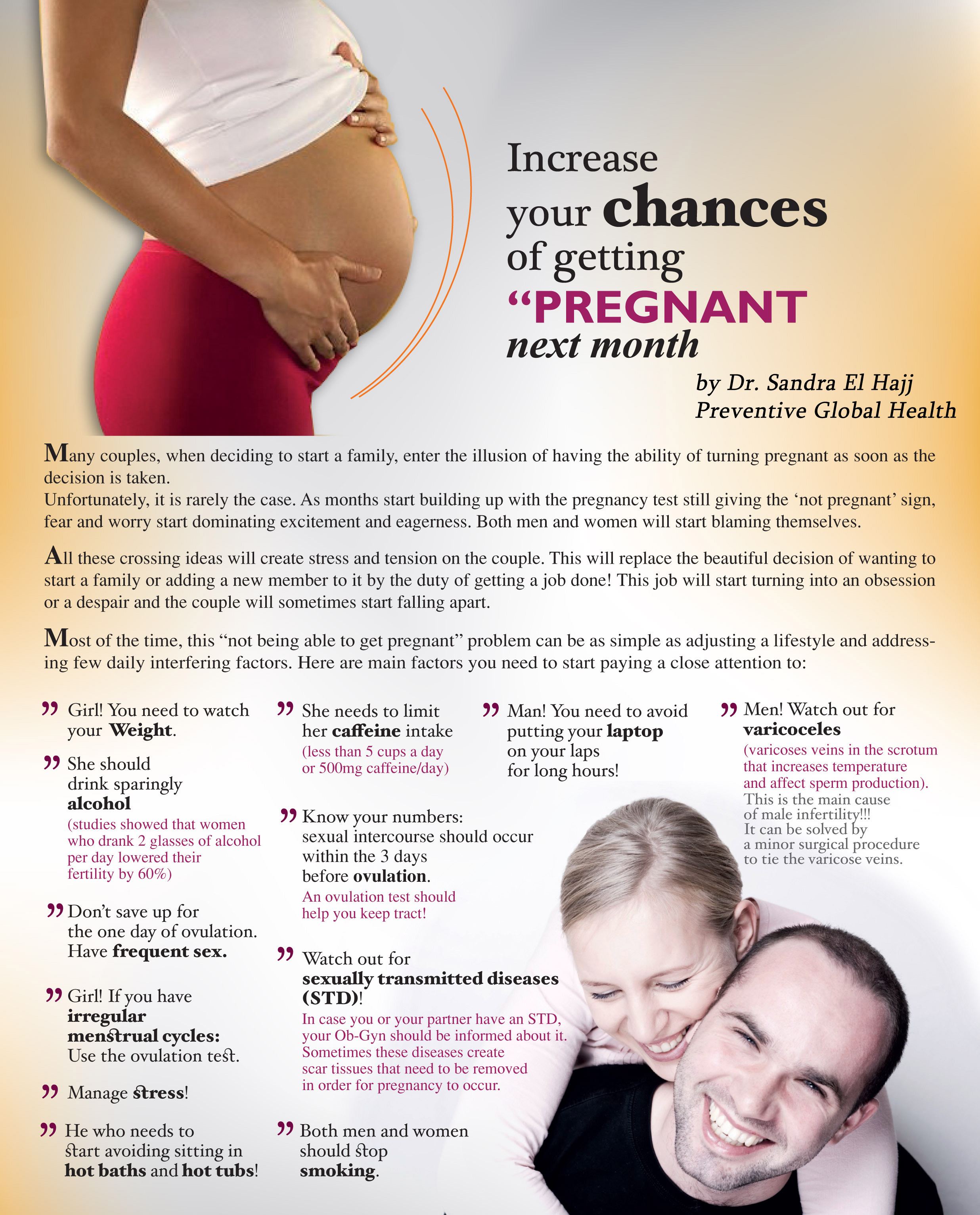 Increase your chances of getting PREGNANT next month | Safe with Dr ...